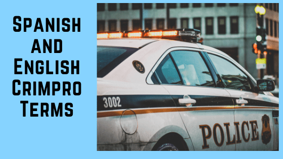 Spanish-English Crimpro Terms